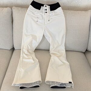 Roxy Ski Pants- White Flared